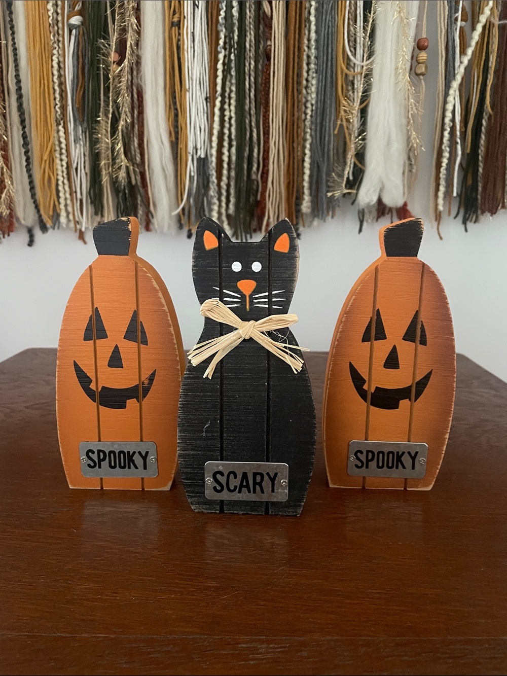 Wooden Halloween decor
